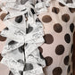 White Black Polka Dot Cotton Sleeveless Top