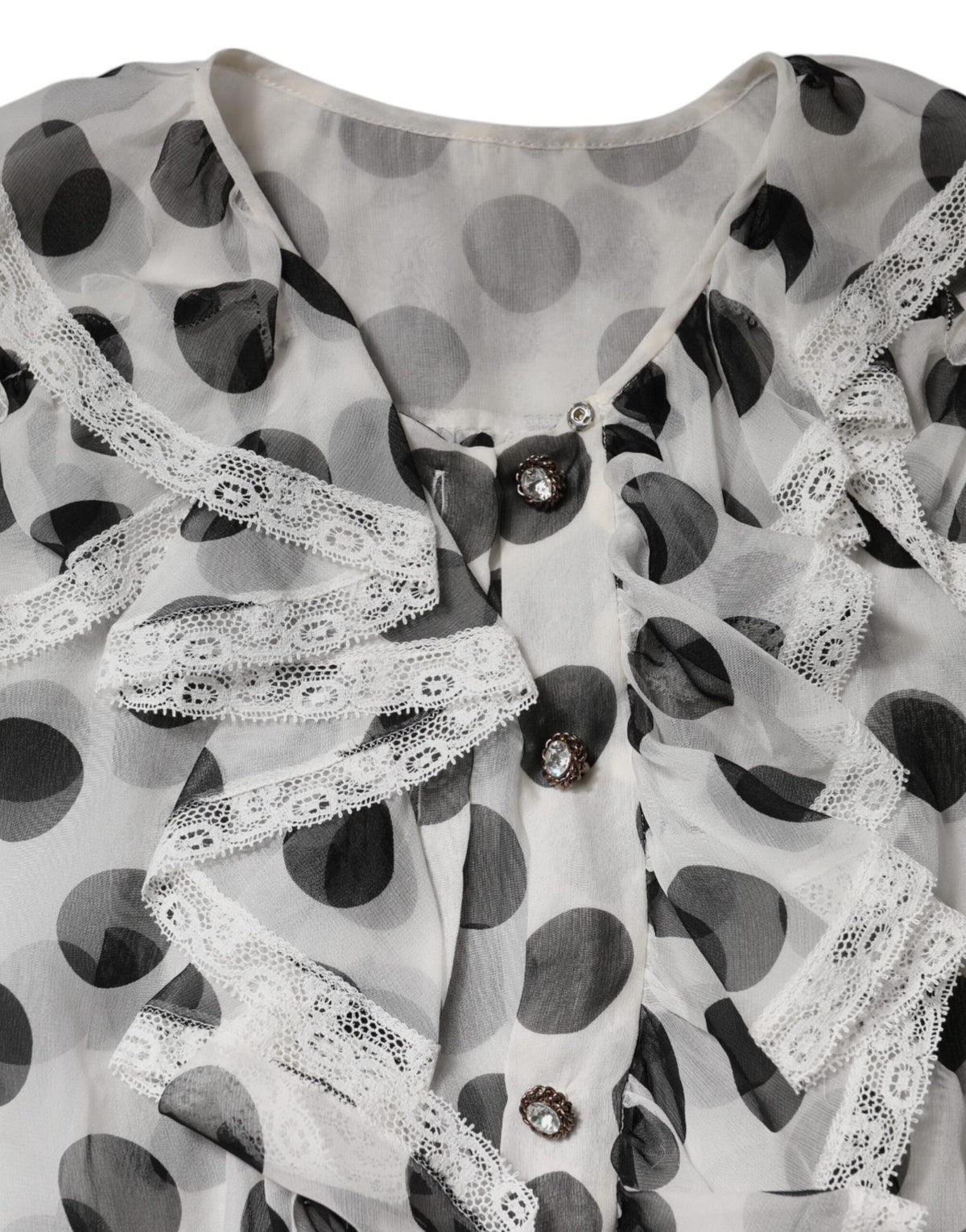 White Black Polka Dot Cotton Sleeveless Top