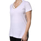 White Necklace Cotton Short Sleeve T-shirt