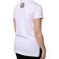 White Necklace Cotton Short Sleeve T-shirt