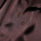 Brown Ascot Collar Long Sleeve Blouse Top