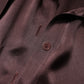 Brown Ascot Collar Long Sleeve Blouse Top