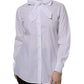 White Ascot Collar Long Sleeve Blouse Top