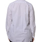 White Ascot Collar Long Sleeve Blouse Top