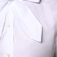 White Ascot Collar Long Sleeve Blouse Top