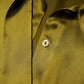Olive Green Ascot Collar Long Sleeve Blouse Top