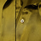 Olive Green Ascot Collar Long Sleeve Blouse Top