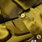 Olive Green Ascot Collar Long Sleeve Blouse Top