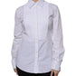 White Cotton Dress Collared Dress Shirt Top