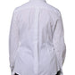 White Cotton Dress Collared Dress Shirt Top