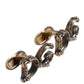 Gold Tone 925 Sterling Silver DG Logo Accessory Cufflink