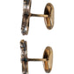Gold Tone 925 Sterling Silver DG Logo Accessory Cufflink