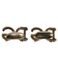 Gold Tone 925 Sterling Silver DG Logo Accessory Cufflink