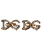 Gold Tone 925 Sterling Silver DG Logo Accessory Cufflink