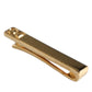 Gold Tone Brass Crystal Branded Accessory Tie Clip Bar