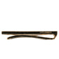Gold Tone Brass Crystal Branded Accessory Tie Clip Bar