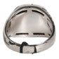 Silver Tone Engraved Two Color Real Brass Ring