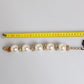 Gold Tone Brass Maxi Pearl Lobster Clasp Logo Bracelet