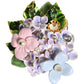Multicolor Floral Crystals Pearls Enamel Accents Brooch