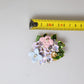 Multicolor Floral Crystals Pearls Enamel Accents Brooch