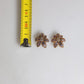 Gold Brass Purple Flower-Shaped Crystals Clip On Earrings
