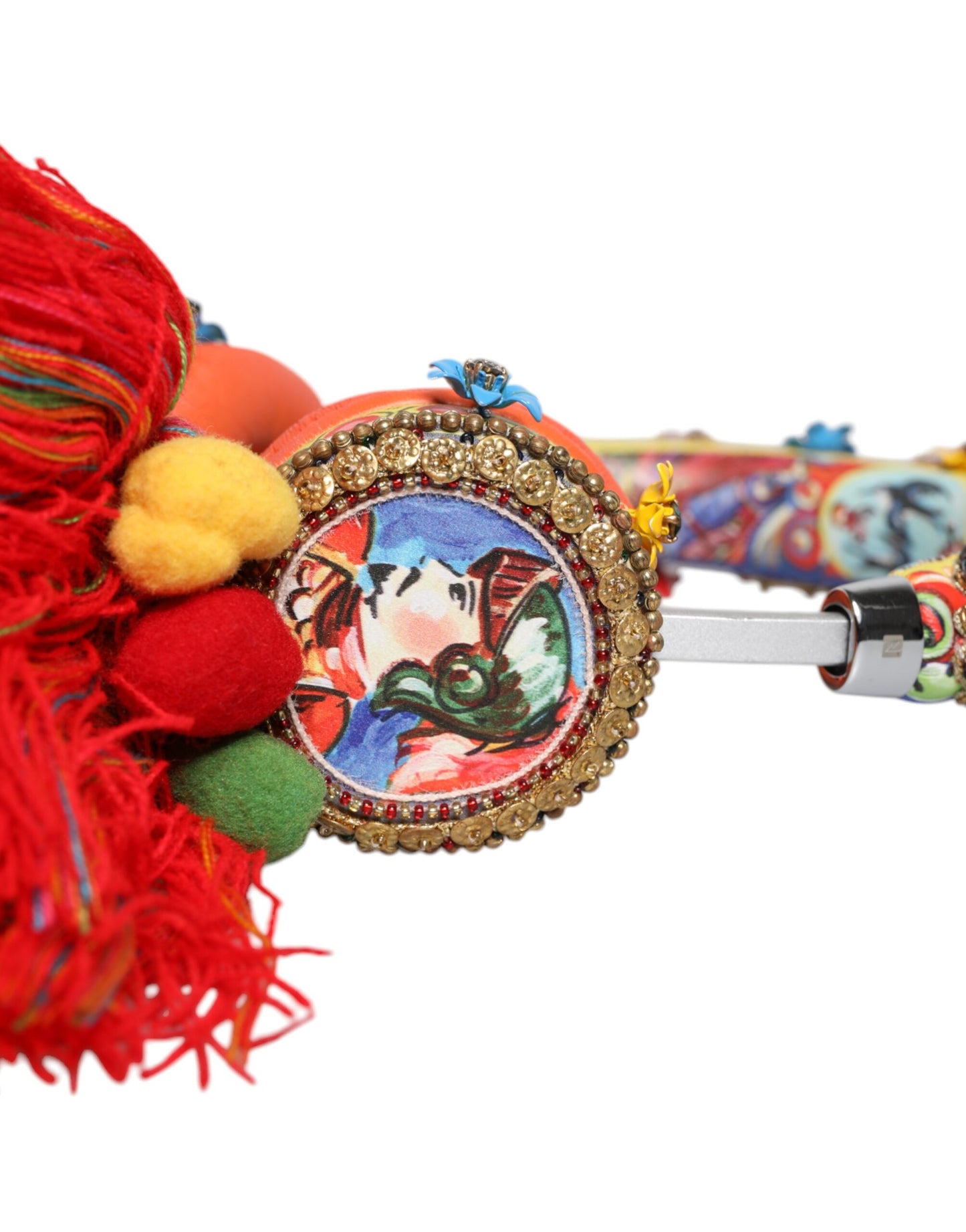 Multicolor Whimsical Tasseled Crystal Headset Headphones