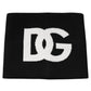 Black Cashmere DG Logo Square Handkerchief Scarf