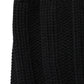 Black Cashmere Knitted Neck Warmer Foulard Scarf