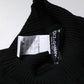 Black Cashmere Knitted Neck Warmer Foulard Scarf