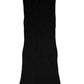Black Cashmere Knitted Neck Warmer Foulard Scarf