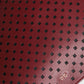 Burgundy Black Logo Embellished Men Zip Flat Pouch Bag