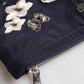 Blue DG Logo Patch Embellished Pouch Clutch Bag