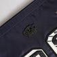 Blue DG Logo Patch Embellished Pouch Clutch Bag