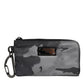 Black Gray Camouflage Logo Plaque Keyring Pouch Bag