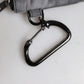 Black Gray Camouflage Logo Plaque Keyring Pouch Bag
