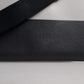 Black White Leather Logo Embossed Crossbody Bag
