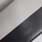 Black White Leather Logo Embossed Crossbody Bag