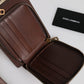 Brown Leather Neck Strap Cross Body Sling Bag