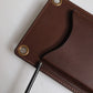 Brown Leather Neck Strap Cross Body Sling Bag