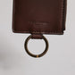 Brown Calf Leather Lanyard Logo Card Holder Wallet