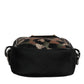 Multicolor Leopard Jacquard Logo Plaque Neck Strap Bag