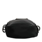 Black Nylon Leather Logo Plaque Crossbody Sling Bag