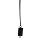 Black Calf Leather Lanyard Logo Card Holder Wallet