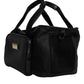 Black Shoulder Strap Pet Carry Logo Plaque Bag