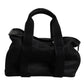 Black Shoulder Strap Pet Carry Logo Plaque Bag