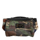 Multicolor Camouflage Patchwork Logo Waist Fanny Pack Bag