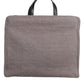 Grey Alpaca Wool Logo Plaque Tote Shoulder Bag