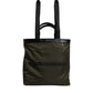 Military Green Nylon Shoulder Strap Tote Bag