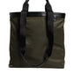 Military Green Nylon Shoulder Strap Tote Bag