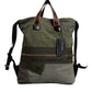 Military Green Patchwork Rucksack Backpack Bag